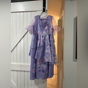 Floral Layered Purple Dress (Isabela costume from Encanto)